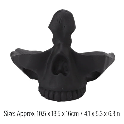 Skull Glasses Stand Lifelike Scratch Resistant Practical Statue Eyeglasses Holder with Storage Tray for Home V1294-YM0512-3115220130311