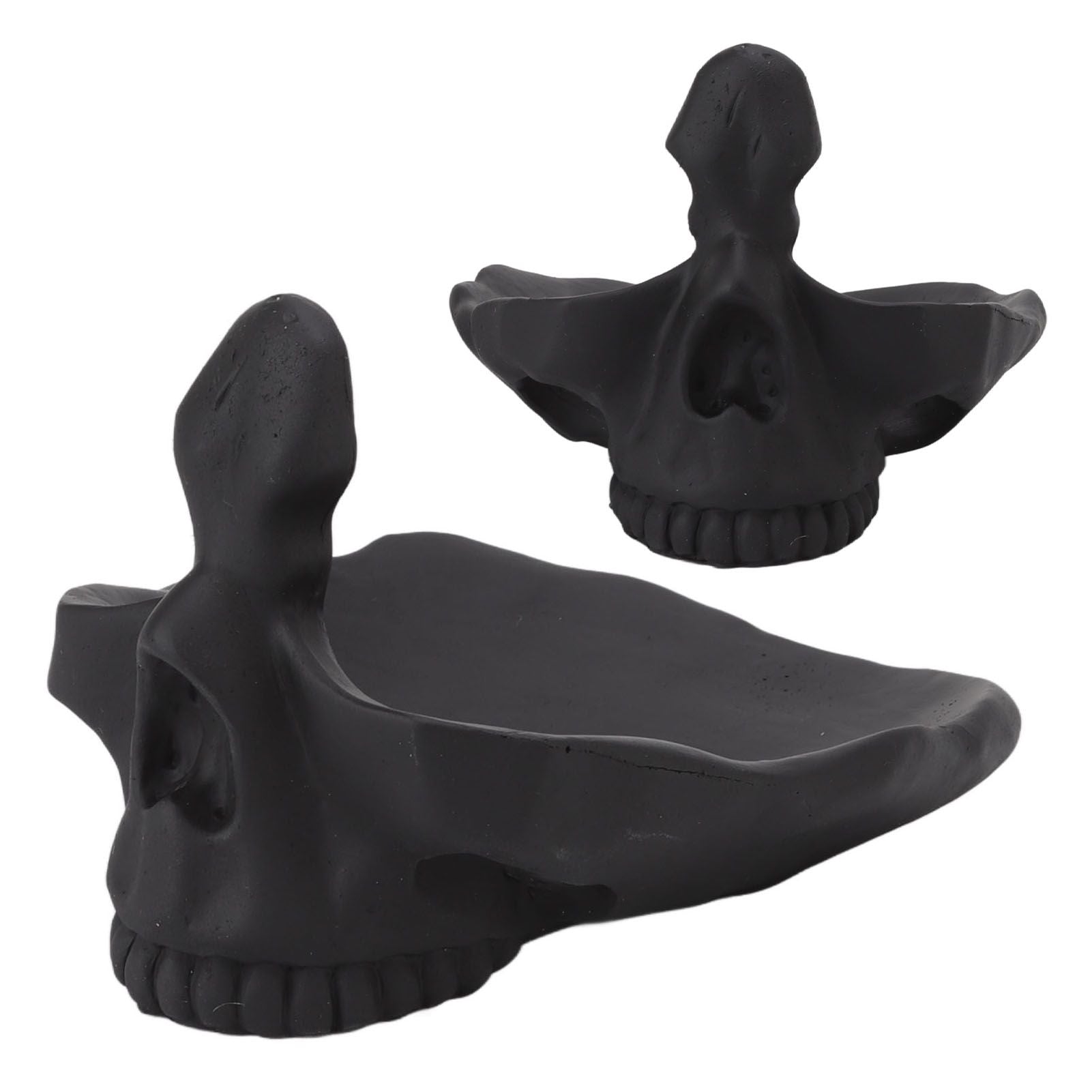 Skull Glasses Stand Lifelike Scratch Resistant Practical Statue Eyeglasses Holder with Storage Tray for Home V1294-YM0512-3115220130311