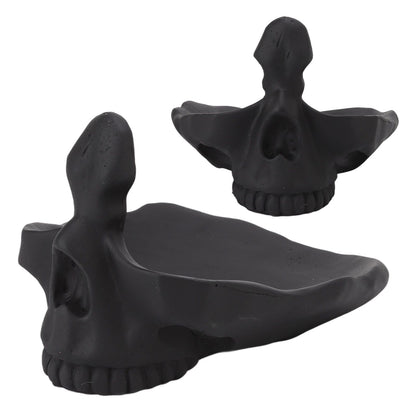 Skull Glasses Stand Lifelike Scratch Resistant Practical Statue Eyeglasses Holder with Storage Tray for Home V1294-YM0512-3115220130311