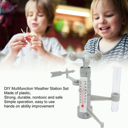 DIY Weather Station Toy Educational Multifunction Weather Station Set Science Education Toys V1294-YM0512-3115220130711