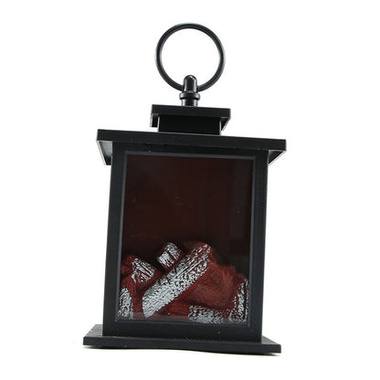 LED Flame Lantern Light Fashionable Retro Lantern Hanging Lamp for Christmas Decoration Square Flame Lamp, M V1294-YM0512-3115220131111