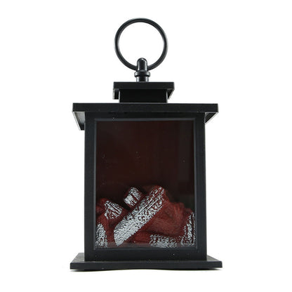 LED Flame Lantern Light Fashionable Retro Lantern Hanging Lamp for Christmas Decoration Square Flame Lamp, M V1294-YM0512-3115220131111