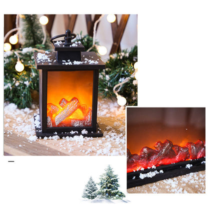 LED Flame Lantern Light Fashionable Retro Lantern Hanging Lamp for Christmas Decoration Square Flame Lamp, M V1294-YM0512-3115220131111