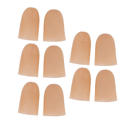 5 Pairs Finger Light Up Thumb PVC 3V 40mAh Battery Powered 4.5cm LED Fake Finger Lights for Performance Prop V1294-YM0512-3115220131611