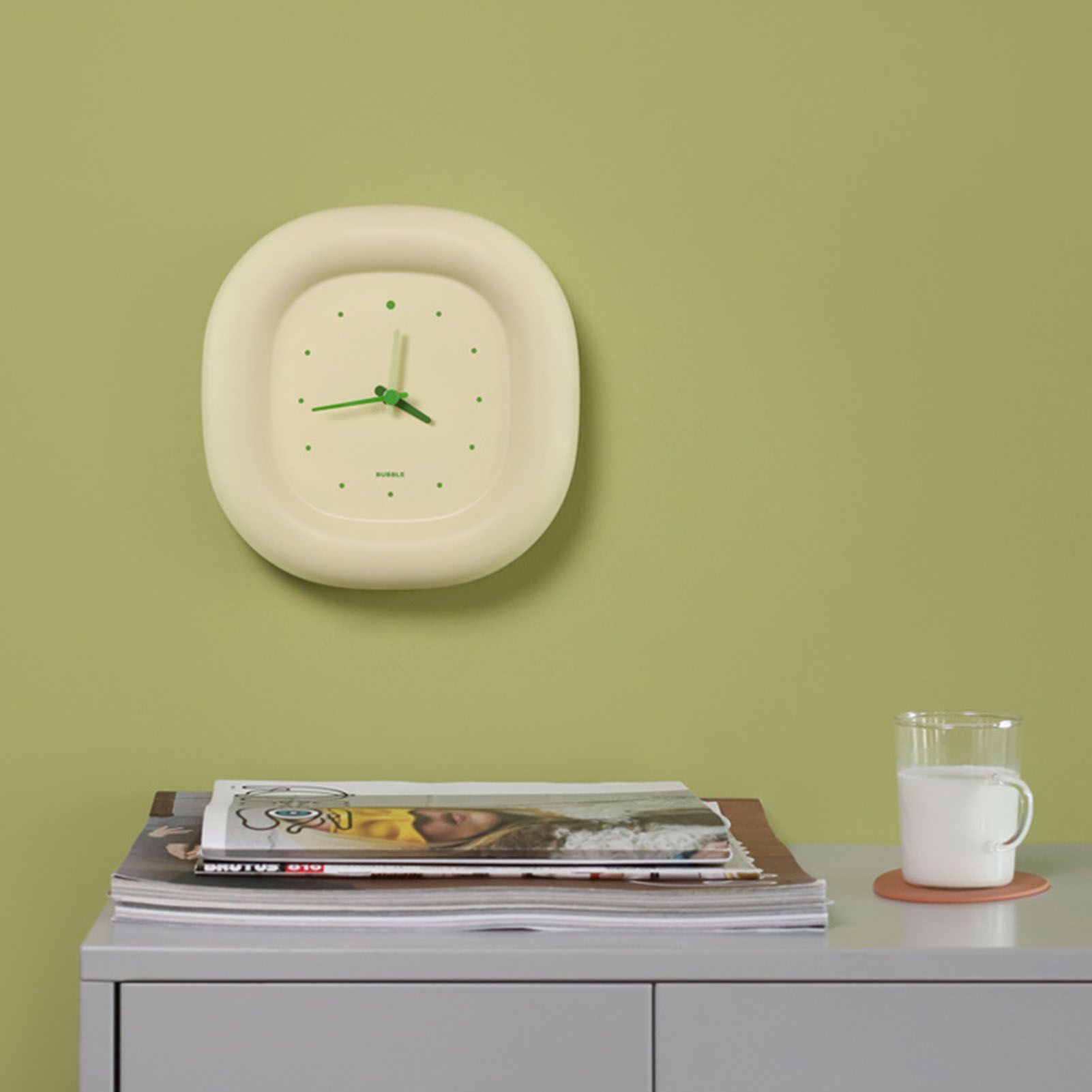 Cute Wall Clock Simple Lovely Vivid Colors Strong ABS Multifunction Kids Wall Clockfor Bedroom Office Indoor V1294-YM0512-3115220132111