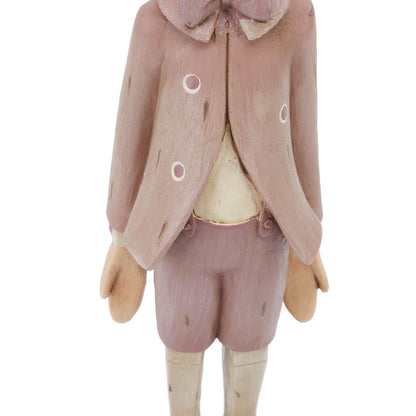 Resin Puppet Ornament Stable Placing Round Slippy Exquisite Desktop Puppet Standing Decoration V1294-YM0512-3115220136311