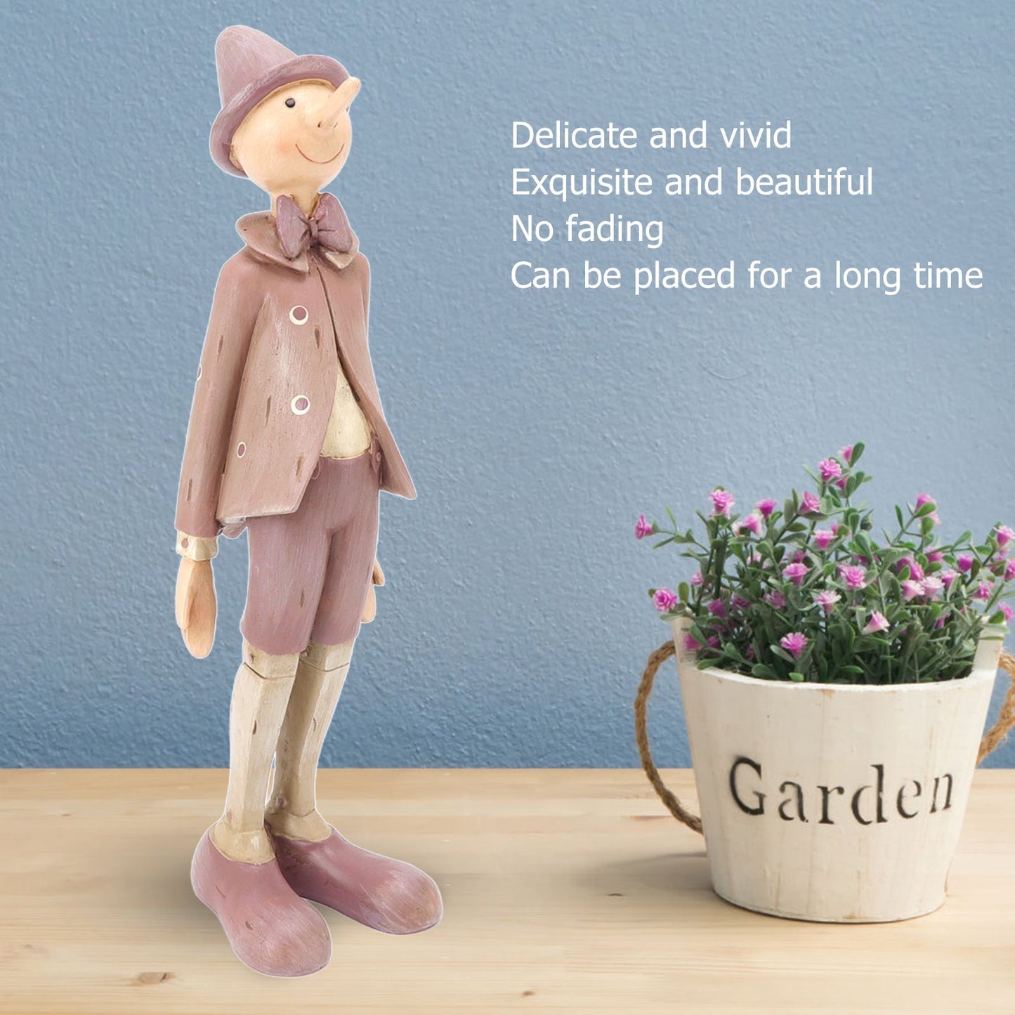 Resin Puppet Ornament Stable Placing Round Slippy Exquisite Desktop Puppet Standing Decoration V1294-YM0512-3115220136311