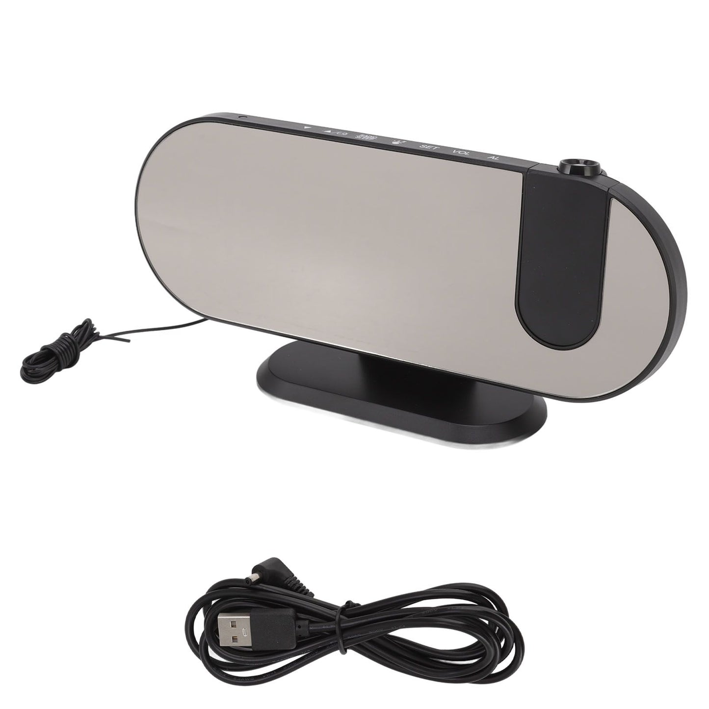 Projection Alarm Clock USB Powered Mirror Display Design High Brightness LED Light Source Ceiling Digital V1294-YM0512-3115220139011
