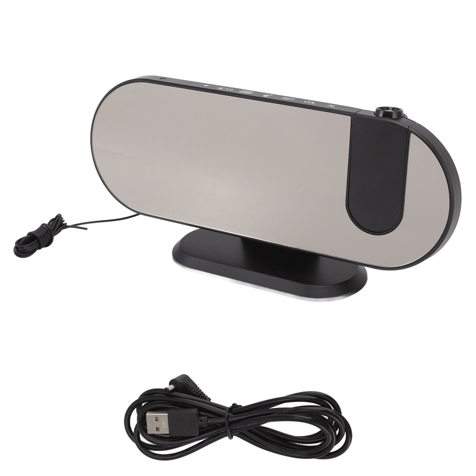 Projection Alarm Clock USB Powered Mirror Display Design High Brightness LED Light Source Ceiling Digital V1294-YM0512-3115220139011