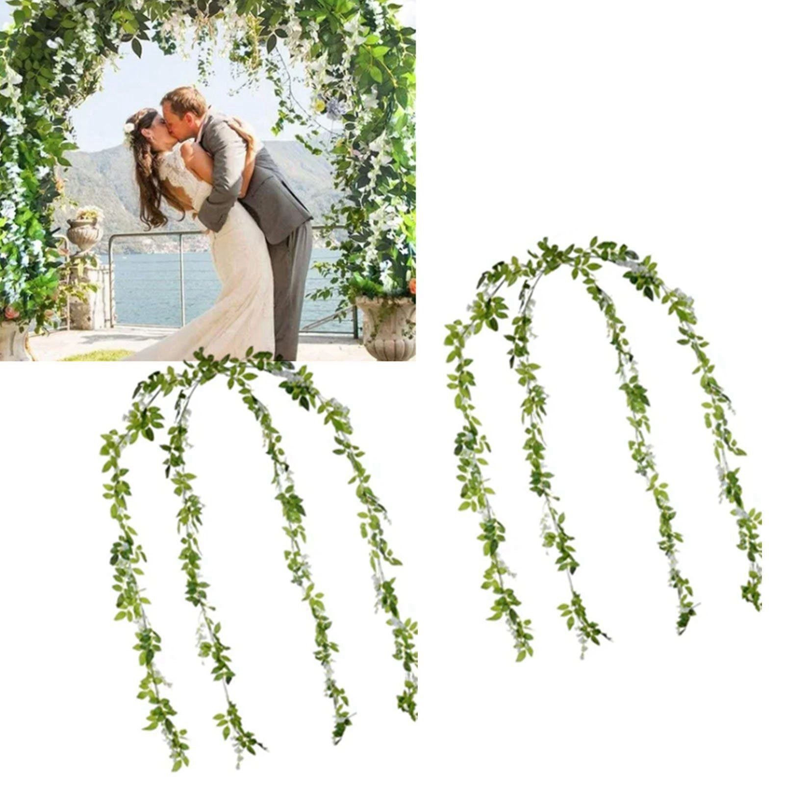 4 Pcs Artificial Wistaria Flower Lifelike Beauty Reusable Simulation Wistaria False Flower V1294-YM0512-3115220139611