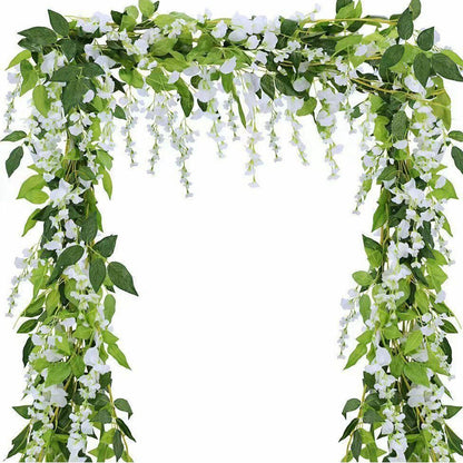 4 Pcs Artificial Wistaria Flower Lifelike Beauty Reusable Simulation Wistaria False Flower V1294-YM0512-3115220139611