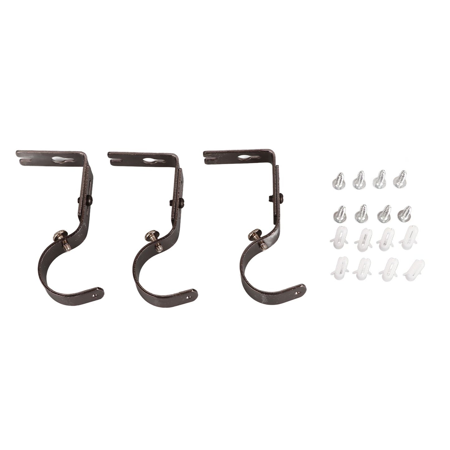 3Pcs Curtain Rod Hook Holder Iron Bracket Universal Design Home Decoration for Bedroom V1294-YM0512-3115220139811