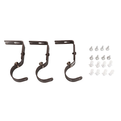 3Pcs Curtain Rod Hook Holder Iron Bracket Universal Design Home Decoration for Bedroom V1294-YM0512-3115220139811