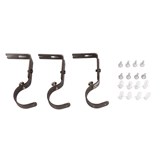 3Pcs Curtain Rod Hook Holder Iron Bracket Universal Design Home Decoration for Bedroom V1294-YM0512-3115220139811