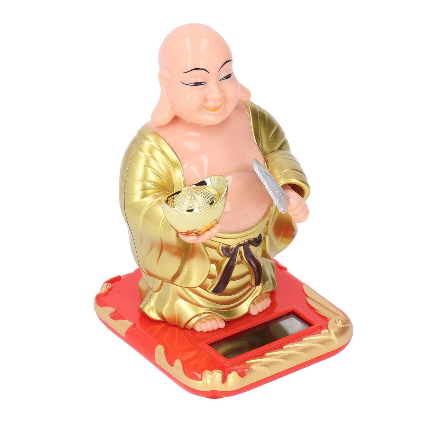 Standing Maitreya Buddha Solar Ornaments Light Energy Sensing Buddha Statue Decoration for Office Home Car V1294-YM0512-3115220142911