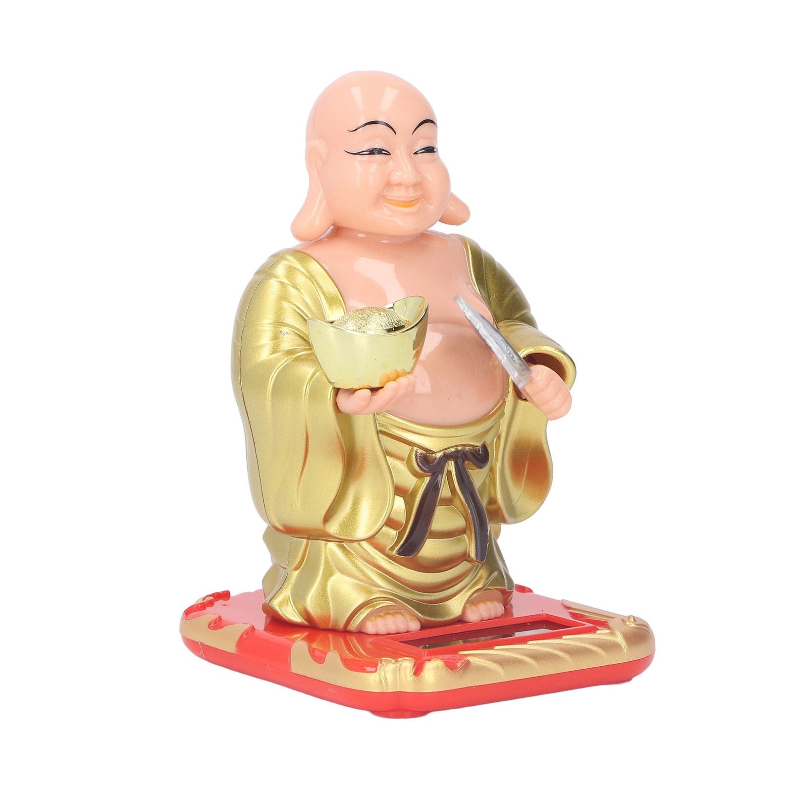 Standing Maitreya Buddha Solar Ornaments Light Energy Sensing Buddha Statue Decoration for Office Home Car V1294-YM0512-3115220142911