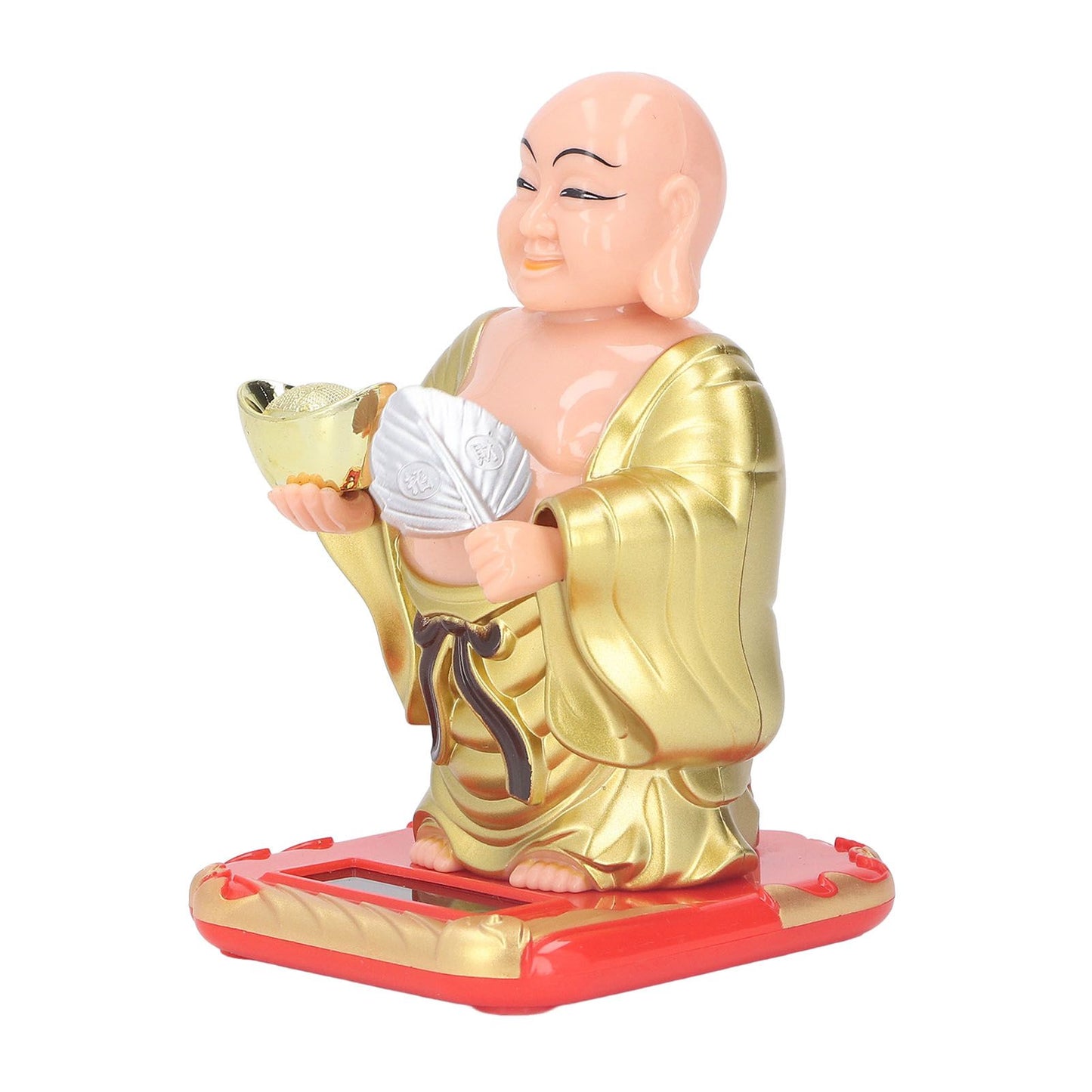 Standing Maitreya Buddha Solar Ornaments Light Energy Sensing Buddha Statue Decoration for Office Home Car V1294-YM0512-3115220142911