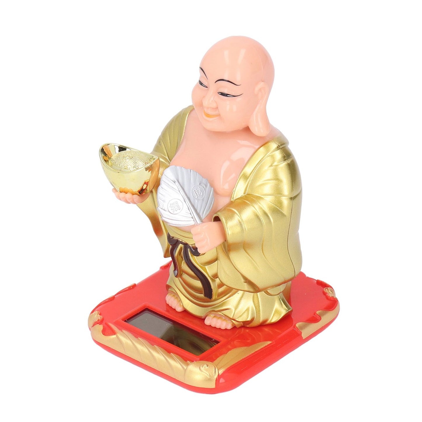 Standing Maitreya Buddha Solar Ornaments Light Energy Sensing Buddha Statue Decoration for Office Home Car V1294-YM0512-3115220142911