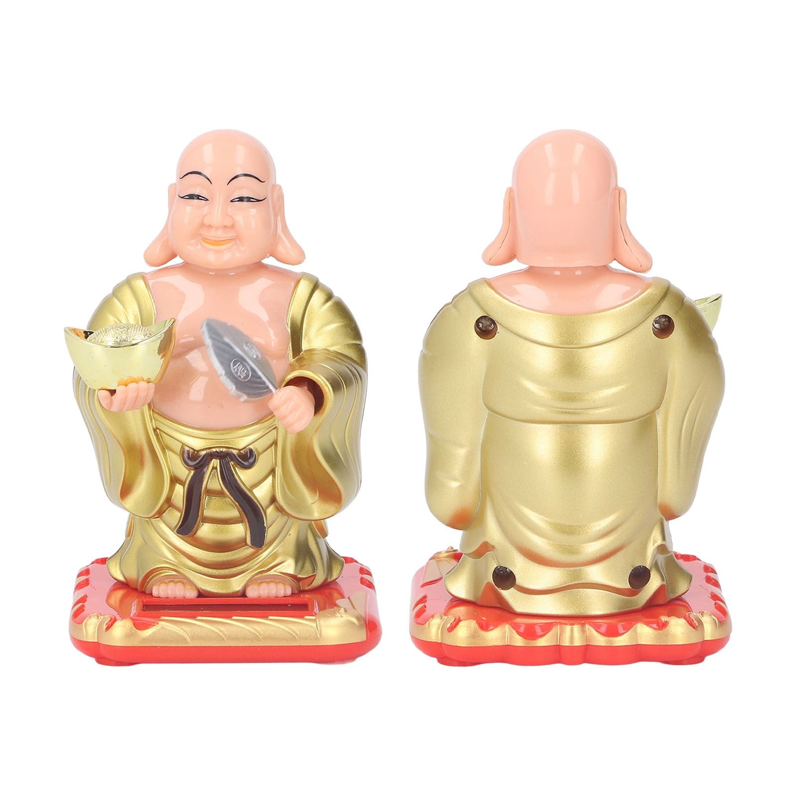 Standing Maitreya Buddha Solar Ornaments Light Energy Sensing Buddha Statue Decoration for Office Home Car V1294-YM0512-3115220142911