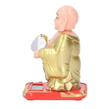 Standing Maitreya Buddha Solar Ornaments Light Energy Sensing Buddha Statue Decoration for Office Home Car V1294-YM0512-3115220142911