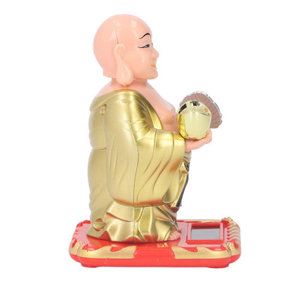 Standing Maitreya Buddha Solar Ornaments Light Energy Sensing Buddha Statue Decoration for Office Home Car V1294-YM0512-3115220142911