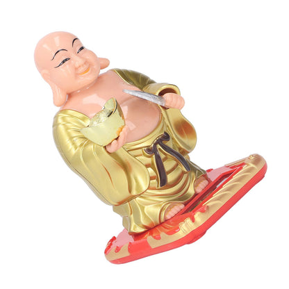 Standing Maitreya Buddha Solar Ornaments Light Energy Sensing Buddha Statue Decoration for Office Home Car V1294-YM0512-3115220142911