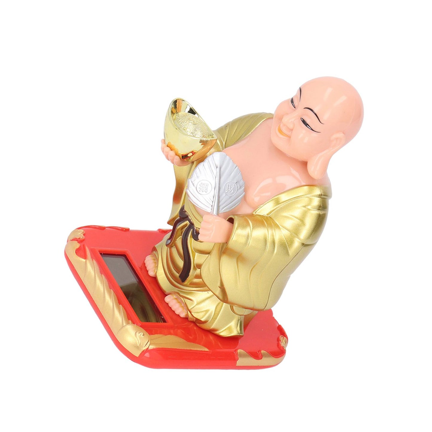 Standing Maitreya Buddha Solar Ornaments Light Energy Sensing Buddha Statue Decoration for Office Home Car V1294-YM0512-3115220142911