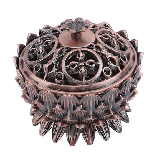 Lotus Incense Burner Zinc Alloy Cone Incense Holder Burner Small Incense Holder Ornaments for Home Decoration V1294-YM0512-3115220146111