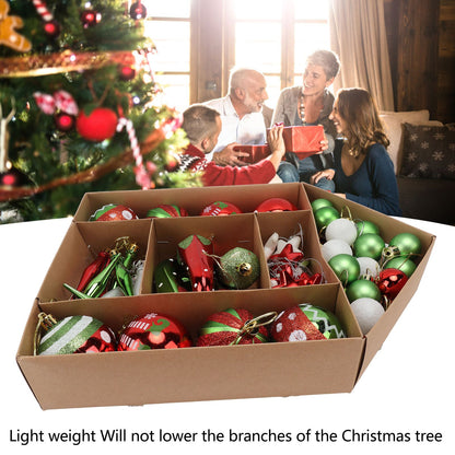 Christmas Tree Ornaments Assorted Set Lightweight Electroplated Christmas Tree Hanging Balls Pendants Set for V1294-YM0512-3115220146714