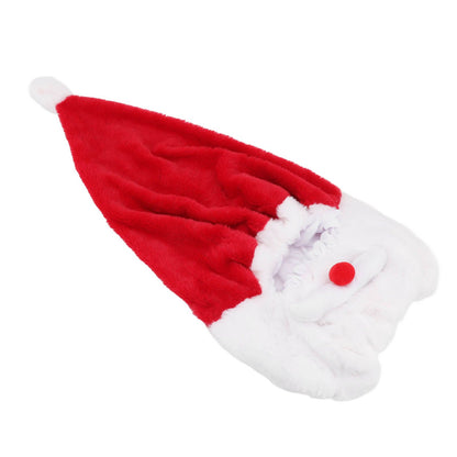 Christmas Helmet Cover Plush Scratch Proof Motorcycle Helmet Hat for Entertainment Decoration V1294-YM0512-3115220147011