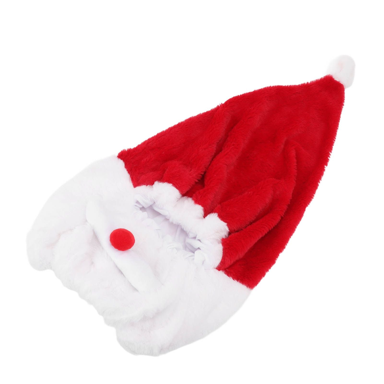 Christmas Helmet Cover Plush Scratch Proof Motorcycle Helmet Hat for Entertainment Decoration V1294-YM0512-3115220147011