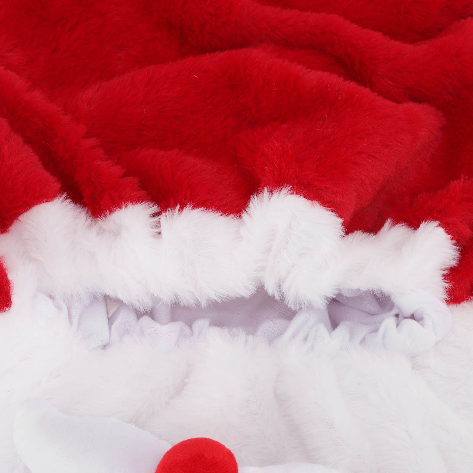 Christmas Helmet Cover Plush Scratch Proof Motorcycle Helmet Hat for Entertainment Decoration V1294-YM0512-3115220147011