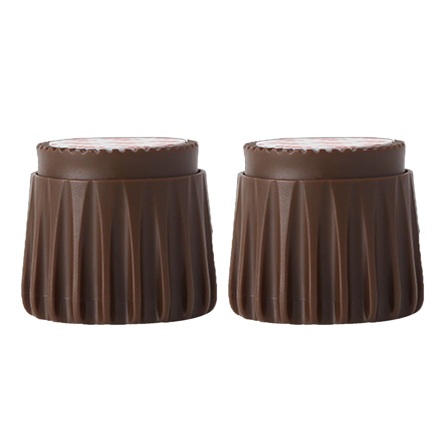 2Pcs Wall Bed Stopper Anti Collision ABS Punch Free Rotatable Mute Bed Anti Shake Tool for Home Brown Small V1294-YM0512-3116220012012