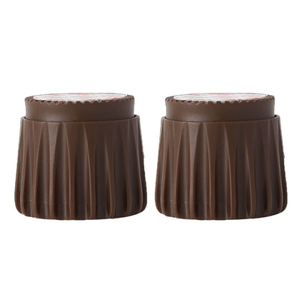 2Pcs Wall Bed Stopper Anti Collision ABS Punch Free Rotatable Mute Bed Anti Shake Tool for Home Brown Small V1294-YM0512-3116220012012