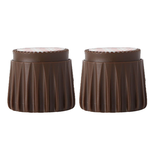 2Pcs Wall Bed Stopper Anti Collision ABS Punch Free Rotatable Mute Bed Anti Shake Tool for Home Brown Small V1294-YM0512-3116220012012