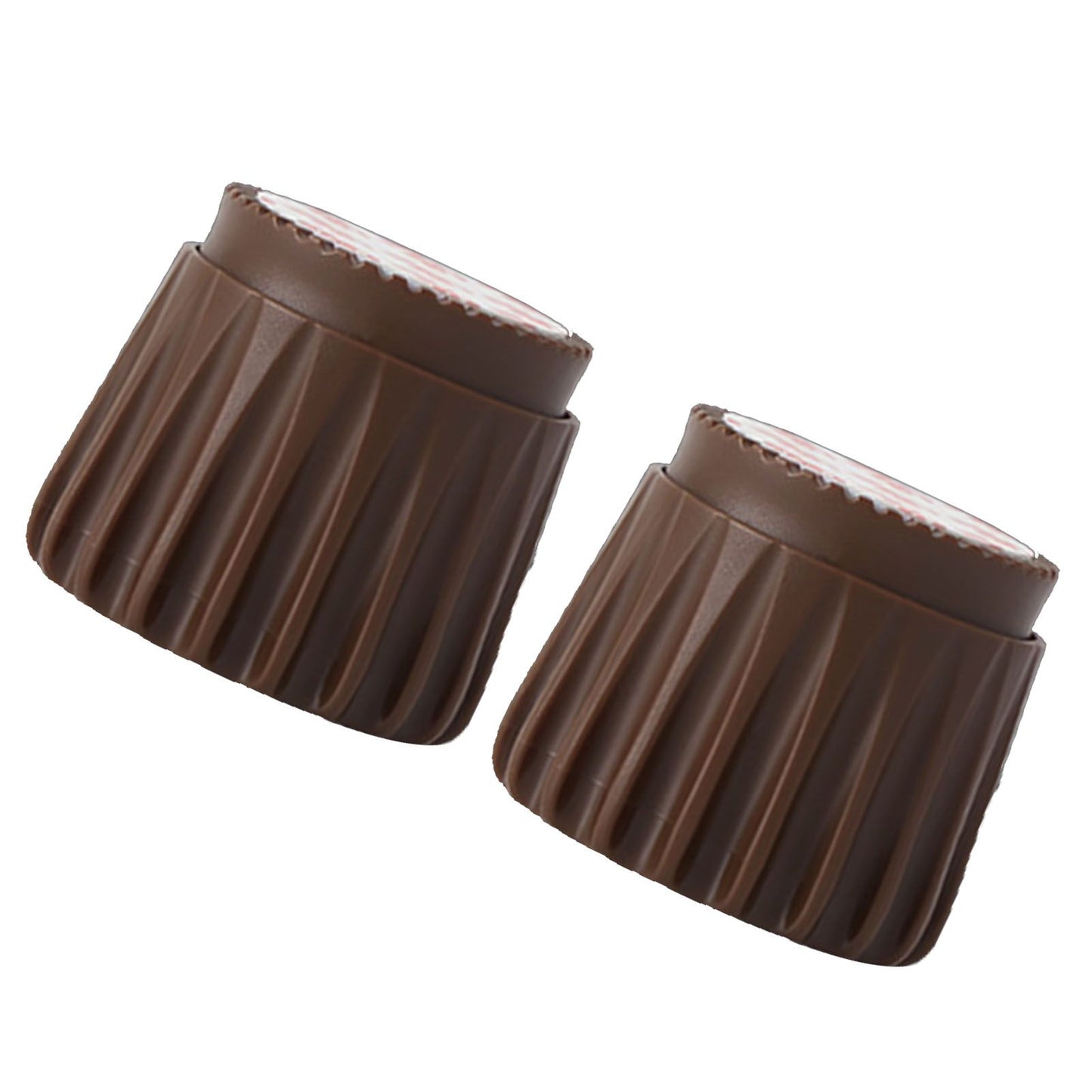 2Pcs Wall Bed Stopper Anti Collision ABS Punch Free Rotatable Mute Bed Anti Shake Tool for Home Brown Small V1294-YM0512-3116220012012