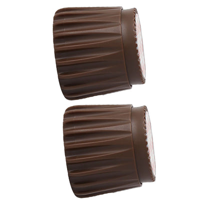 2Pcs Wall Bed Stopper Anti Collision ABS Punch Free Rotatable Mute Bed Anti Shake Tool for Home Brown Small V1294-YM0512-3116220012012