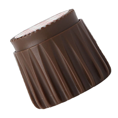 2Pcs Wall Bed Stopper Anti Collision ABS Punch Free Rotatable Mute Bed Anti Shake Tool for Home Brown Small V1294-YM0512-3116220012012