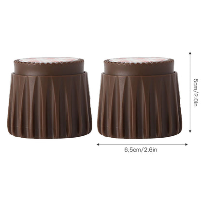 2Pcs Wall Bed Stopper Anti Collision ABS Punch Free Rotatable Mute Bed Anti Shake Tool for Home Brown Small V1294-YM0512-3116220012012