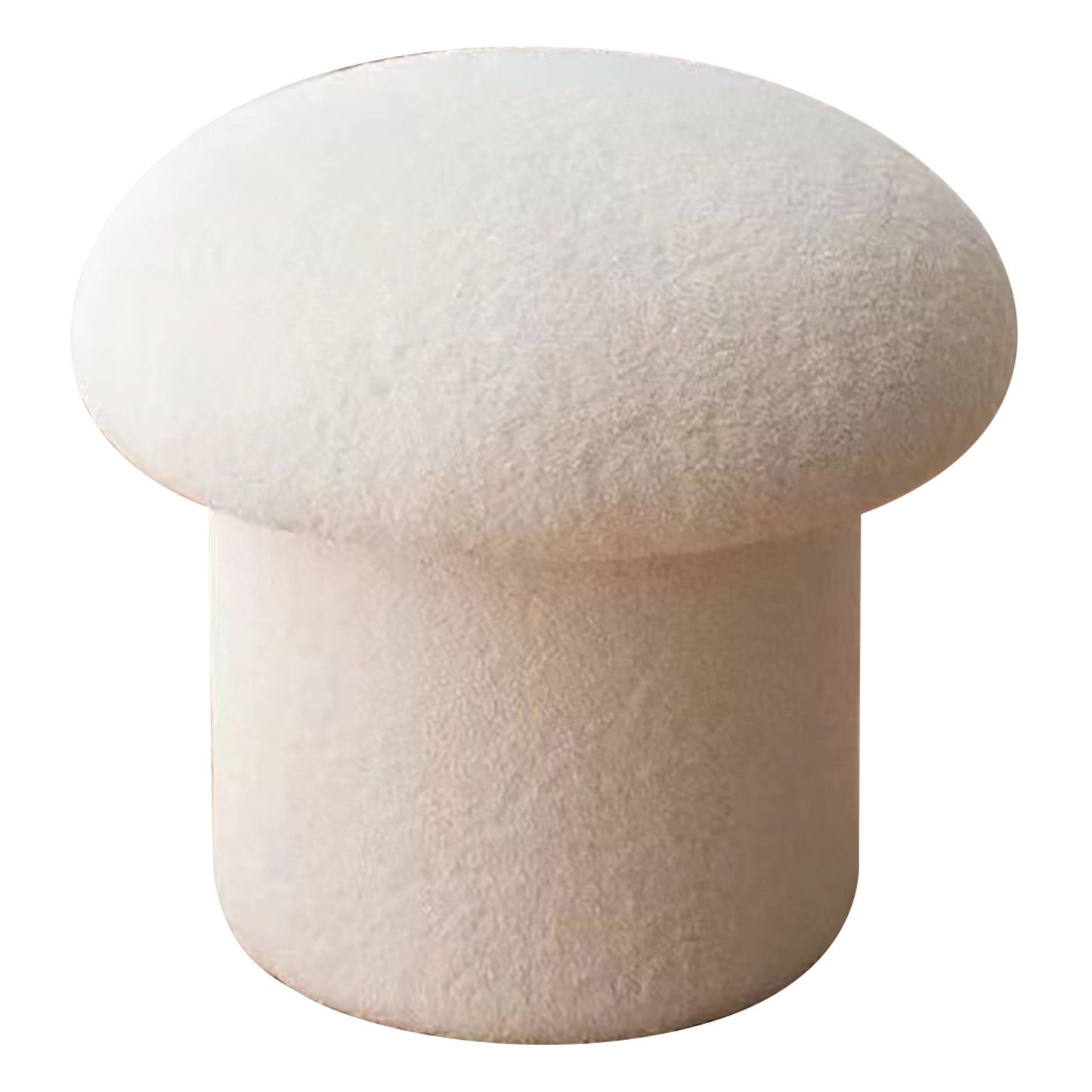 Sofa Bench Simple Modern Elastic Comfortable Soft Round Pine Wooden Foot Stool for Home Decoration White V1294-YM0512-3116220012411
