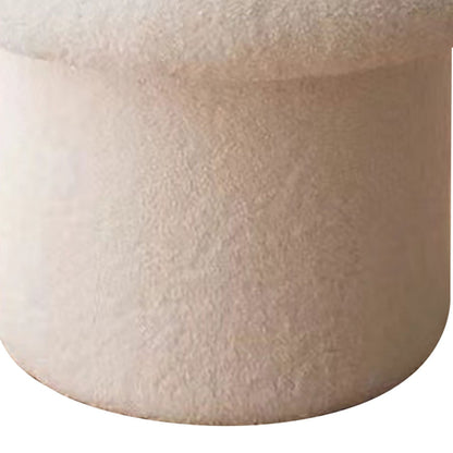 Sofa Bench Simple Modern Elastic Comfortable Soft Round Pine Wooden Foot Stool for Home Decoration White V1294-YM0512-3116220012411