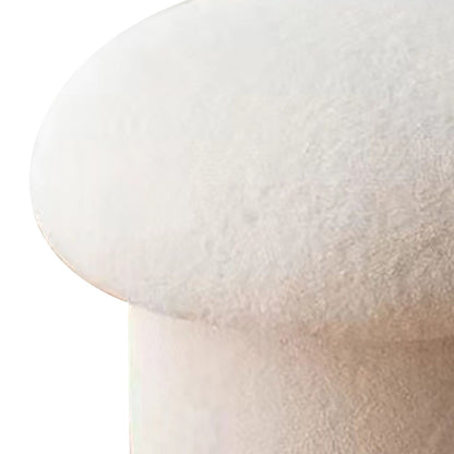 Sofa Bench Simple Modern Elastic Comfortable Soft Round Pine Wooden Foot Stool for Home Decoration White V1294-YM0512-3116220012411