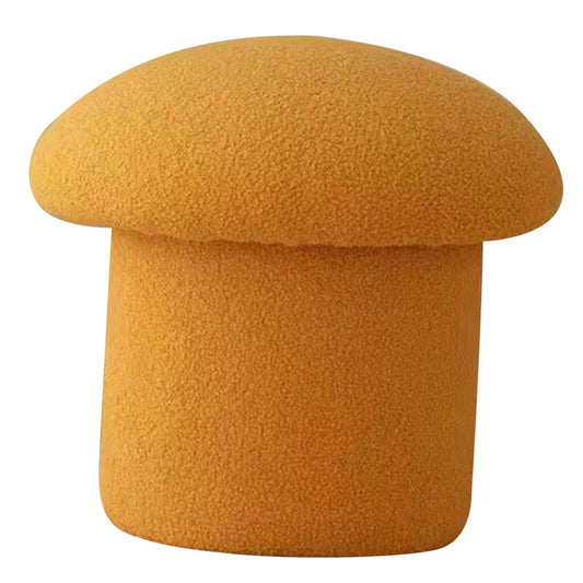 Sofa Bench Simple Modern Elastic Comfortable Soft Round Pine Wooden Foot Stool for Home Decoration Yellow V1294-YM0512-3116220012412