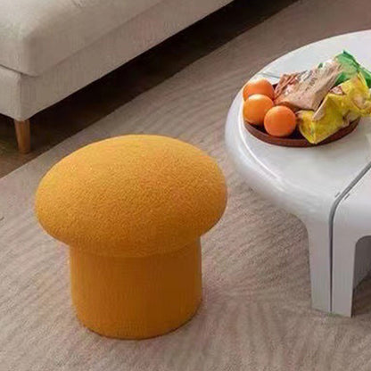 Sofa Bench Simple Modern Elastic Comfortable Soft Round Pine Wooden Foot Stool for Home Decoration Yellow V1294-YM0512-3116220012412