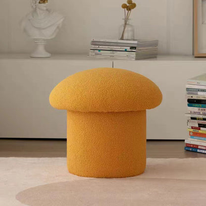 Sofa Bench Simple Modern Elastic Comfortable Soft Round Pine Wooden Foot Stool for Home Decoration Yellow V1294-YM0512-3116220012412