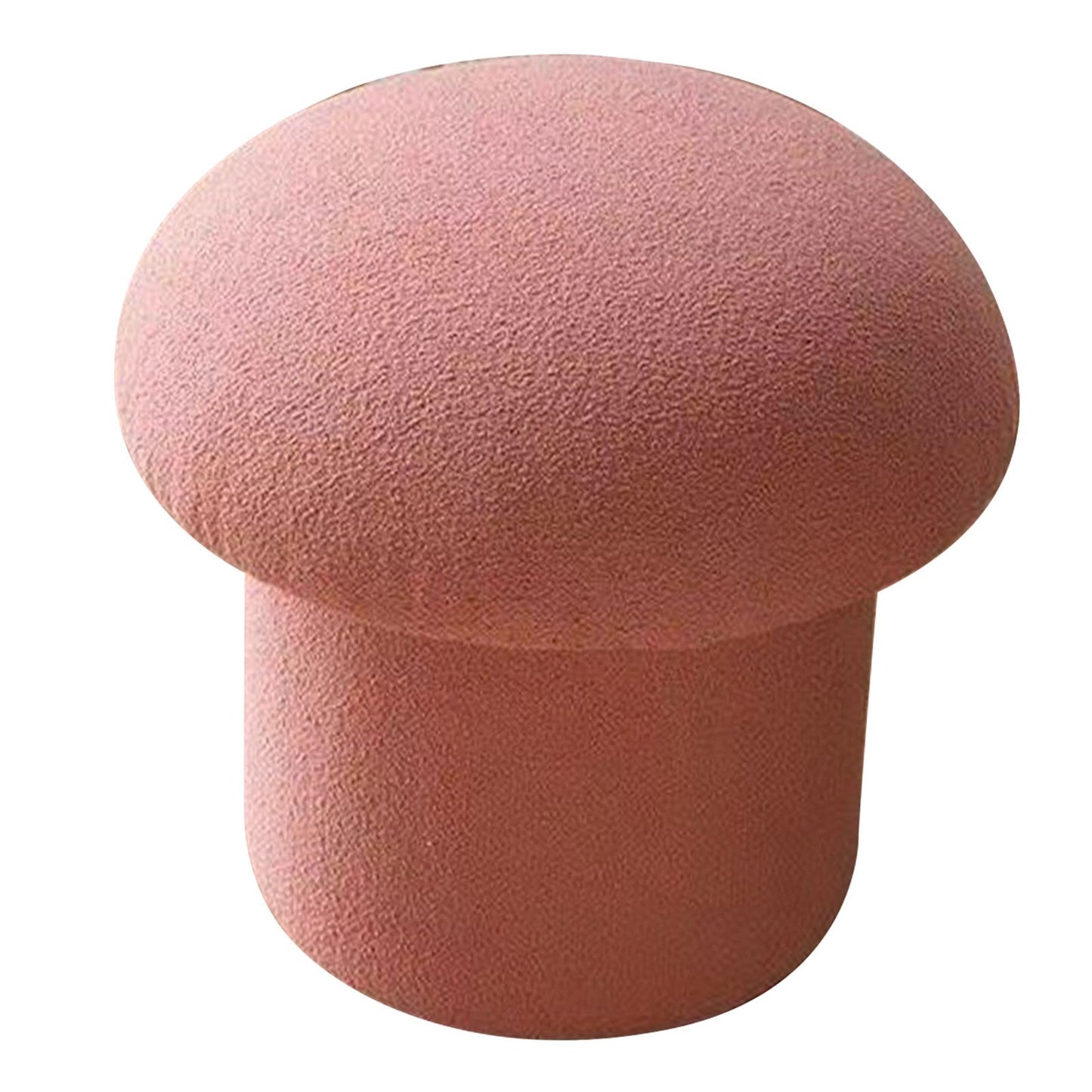 Sofa Bench Simple Modern Elastic Comfortable Soft Round Pine Wooden Foot Stool for Home Decoration Pink V1294-YM0512-3116220012413