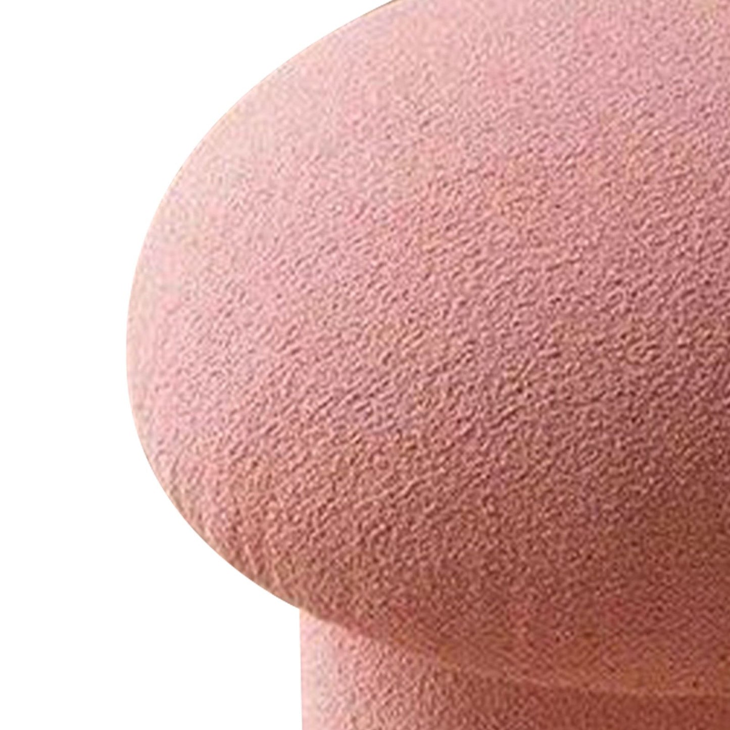 Sofa Bench Simple Modern Elastic Comfortable Soft Round Pine Wooden Foot Stool for Home Decoration Pink V1294-YM0512-3116220012413
