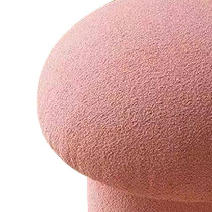 Sofa Bench Simple Modern Elastic Comfortable Soft Round Pine Wooden Foot Stool for Home Decoration Pink V1294-YM0512-3116220012413