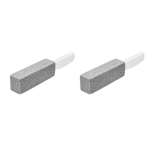 2pcs Pumice Stone Toilet Bowl Cleaner Efficient Toilet Bowl Cleaner Brush with Curved PP Handlee for Tiles V1294-YM0512-3117220234911