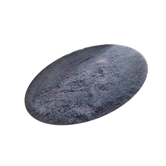 Floor Carpet Polyester Fiber Round Nordic Style Long Plush Soft Shaggy Rug for Home Bedroom Grey V1294-YM0512-3117220237112